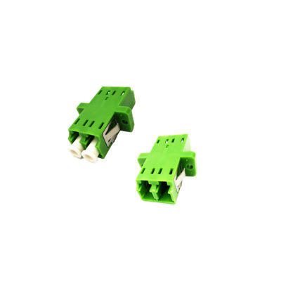 एलसी एपीसी डुप्लेक्स सिंगल मोड फाइबर ऑप्टिक एडेप्टर हरा रंग