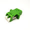 एलसी एपीसी डुप्लेक्स सिंगल मोड फाइबर ऑप्टिक एडेप्टर हरा रंग